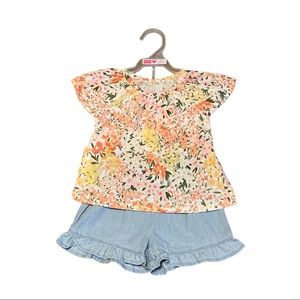🌸 Floral 2 Piece Girls Outfit 🌸